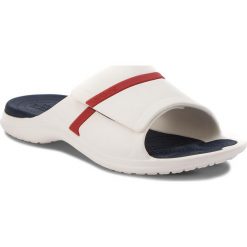 Klapki CROCS - Modi Sport Slide 204144 White/Navy/Pepper. Białe klapki męskie marki Crocs, z tworzywa sztucznego. W wyprzedaży za 139,00 zł.