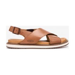 Keen Lana Cross Strap Sandały Brązowy. Pomarańczowe sandały damskie Keen, w paski, ze skóry, bez obcasa, z paskami. Za 395,95 zł.
