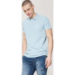 Koszulka polo - Niebieski. Niebieskie koszulki męskie House, s, bez wzorów, polo, bez rękawów. Za 59,99 zł.