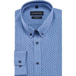 Koszula SIMONE KDNR000404. Niebieskie koszule męskie na spinki marki Giacomo Conti, m, z materiału, button down, z długim rękawem. Za 149,00 zł.