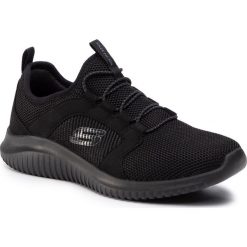 Sneakersy SKECHERS - Flection 999569 BBK Black. Czarne sneakersy męskie Skechers, na co dzień, bez wzorów, ze skóry ekologicznej, bez zapięcia. Za 199,99 zł.