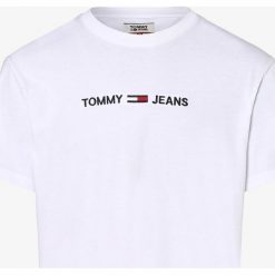 Tommy Jeans - T-shirt męski, biały. Białe t-shirty męskie Tommy Jeans, s, bez wzorów, z bawełny, bez kołnierzyka. Za 179,95 zł.