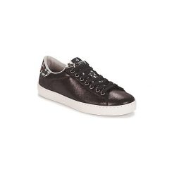 Buty Victoria DEPORTIVO BRILLO/LEOPARDO. Czarne trampki i tenisówki damskie Victoria, bez wzorów, bez zapięcia. Za 279,20 zł.
