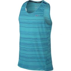 Koszulki sportowe męskie: koszulka do biegania męska NIKE DRI-FIT COOL TAILWIND STRIPE TANK / 724805-418 – NIKE DRI-FIT COOL TAILWIND STRIPE TANK