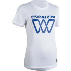 Koszulka Do Koszykówki Bbl W Ts500 Damska. Białe koszulki damskie TARMAK, m, bez wzorów, z poliesteru, bez kołnierzyka. Za 39,99 zł.