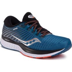 Buty SAUCONY - Guide 13 S20548-25 Blu/Sil. Niebieskie buty sportowe męskie Saucony, z tworzywa sztucznego, bez zapięcia, do biegania. Za 579,00 zł.