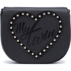TWINSET Cross body bag Czarny. Czarne torebki klasyczne damskie Twinset, w paski, z materiału, bez dodatków. Za 654,95 zł.