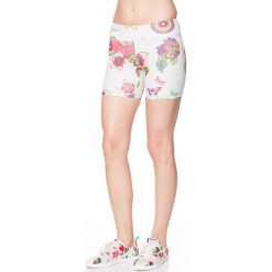Szorty w kolorze białym ze wzorem. Białe spodenki sportowe męskie marki Desigual Sport. W wyprzedaży za 121,95 zł.