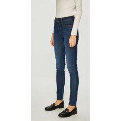 Levi's - Jeansy. Niebieskie jeansy damskie z wysokim stanem marki Levi's®, s, z elastanu. Za 399,90 zł.