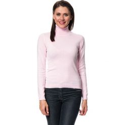 Golfy damskie: Sweter w kolorze jasnoróżowym