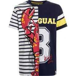 Desigual MANOLO Tshirt z nadrukiem blue. Niebieskie t-shirty męskie z nadrukiem Desigual, z bawełny. Za 149,00 zł.