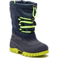 Śniegowce CMP - Kids Ahto Wp 3Q49574K B. Blue N950. Niebieskie śniegowce chłopięce CMP, bez zapięcia. W wyprzedaży za 159,00 zł.