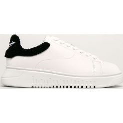 Emporio Armani - Buty. Białe sneakersy męskie Emporio Armani, ze skóry, bez zapięcia. Za 1169,00 zł.