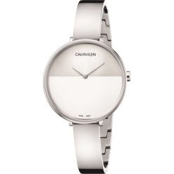 Calvin Klein Rise Zegarek Srebrny. Szare zegarki damskie Calvin Klein, srebrne. Za 1102,95 zł.