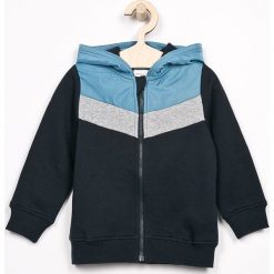 Name it - Bluza dziecięca 92-128 cm. Niebieskie bluzy chłopięce Name it, bez wzorów, z bawełny, z kapturem. W wyprzedaży za 69,90 zł.