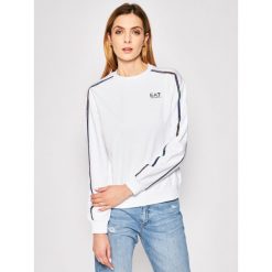 Bluza EA7 Emporio Armani 3HTM32 TJ39Z 1100. Białe bluzy damskie EA7 Emporio Armani, m, bez wzorów, z bawełny, bez rękawów, bez kaptura. W wyprzedaży za 339,00 zł.