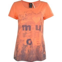 Adidas T-shirt WS Z11384. Pomarańczowe t-shirty damskie Adidas, bez wzorów, z bawełny, bez kołnierzyka. W wyprzedaży za 69,99 zł.