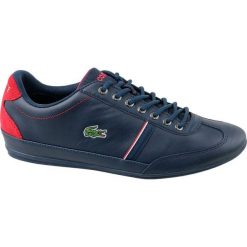 Lacoste Misano Sport 118 1 CAM0083144 41 Granatowe. Buty sportowe męskie Lacoste, ze skóry, bez zapięcia. W wyprzedaży za 399,99 zł.