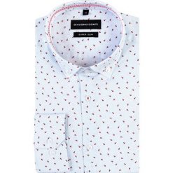 Koszula SIMONE KDBE000716. Czerwone koszule męskie Giacomo Conti, m, w kwiaty, z bawełny, button down, z długim rękawem. Za 229,00 zł.