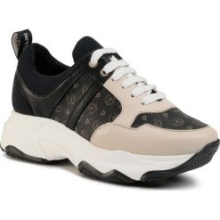 Sneakersy POLLINI - TA15055G08Q1B00A Bot.Ne/Av. Czarne półbuty damskie Pollini, bez wzorów, ze skóry ekologicznej, bez obcasa, na płaskiej podeszwie, bez zapięcia. Za 889,00 zł.