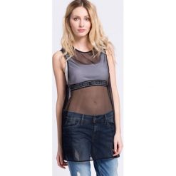 Reebok - Top. Szare topy damskie marki Reebok, s, z elastanu, bez rękawów. W wyprzedaży za 79,90 zł.