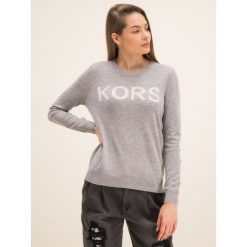 Sweter MICHAEL Michael Kors MH96NVFCSN. Szare swetry damskie MICHAEL Michael Kors, m, bez wzorów, z wiskozy, klasyczne, bez rękawów, bez kaptura. W wyprzedaży za 589,00 zł.