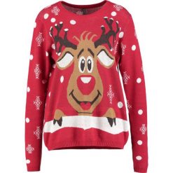 Swetry klasyczne damskie: Freequent SANTA Sweter red