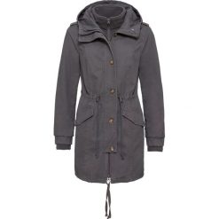 Kurtka parka 3 w 1 bonprix szary. Szare kurtki damskie bonprix, bez wzorów, z polaru, bez kaptura. Za 269,99 zł.