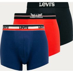 Levi's - Bokserki (3-pack). Niebieskie bokserki męskie Levi's®, z nadrukiem, z elastanu. Za 149,90 zł.