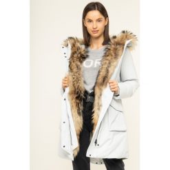 Parka Woolrich Military WWCPS2816 UT0573. Szare kurtki damskie Woolrich, xs, bez wzorów, z poliesteru, bez kaptura. W wyprzedaży za 2689,00 zł.