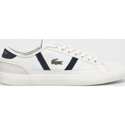 Lacoste - Buty. Białe buty sportowe męskie marki Lacoste, ze skóry, bez zapięcia. Za 399,90 zł.