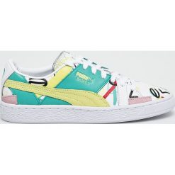 Puma - Buty Basket Graphic. Szare buty sportowe damskie Puma, z gumy. W wyprzedaży za 429,90 zł.
