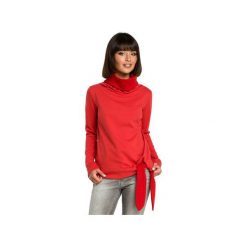 B085 Stylowa bluza z wiązaniem. Zielone bluzy damskie BE, xxl, z jeansu, długie. Za 139,00 zł.