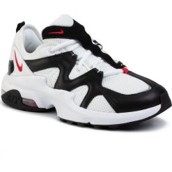 Buty NIKE - Air Max Graviton AT4525 100 White/University Red/Black. Czarne półbuty męskie Nike, na co dzień, bez wzorów, ze skóry, bez zapięcia. W wyprzedaży za 279,00 zł.