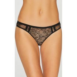 Undiz - Stringi Shirtiz. Czarne majtki damskie marki Undiz, xl, bez wzorów, z bawełny. W wyprzedaży za 24,90 zł.