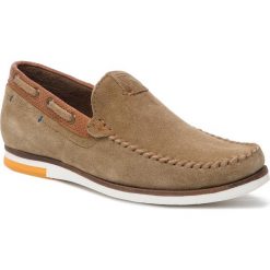 Mokasyny WRANGLER - Sharky WM91080A Khaki 036. Pomarańczowe mokasyny męskie Wrangler, ze skóry, eleganckie. W wyprzedaży za 209,00 zł.