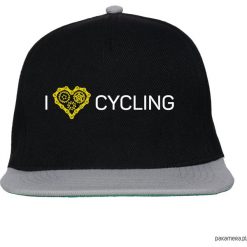 Czapka FullCap. I love cycling. Czarne czapki z daszkiem damskie marki Pakamera, z nadrukiem. Za 69,00 zł.