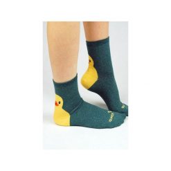 Skarpetki z kaczką na pięcie. Zielone skarpetki damskie marki Candysox.pl. Za 30,00 zł.