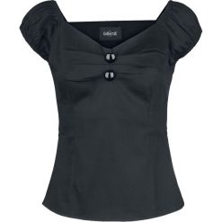 Collectif Clothing Dolores Top Plain Shirt Koszulka damska czarny. Czarne bluzki wizytowe marki Collectif Clothing, xl, eleganckie, z krótkim rękawem. Za 144,90 zł.