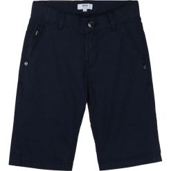 Boss - Szorty dziecięce 164-176 cm. Niebieskie spodenki chłopięce Boss, bez wzorów, z bawełny, casualowe. W wyprzedaży za 229,90 zł.