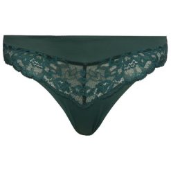 Figi klasyczne Triumph 10181383. Zielone figi damskie Triumph, bez wzorów, z elastanu. W wyprzedaży za 69,00 zł.