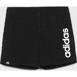 Adidas Performance - Kąpielówki dziecięce 116-176 cm. Czarne kąpielówki chłopięce adidas Performance, bez wzorów, z poliesteru. W wyprzedaży za 89,90 zł.