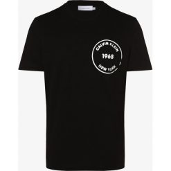 Calvin Klein - T-shirt męski, czarny. Czarne t-shirty męskie Calvin Klein, s, z nadrukiem, bez kołnierzyka. Za 119,95 zł.