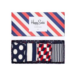 Skarpety Happy Socks Gift Box 4-Pak (XBDO09-6000). Szare skarpetki męskie marki Happy Socks, z bawełny. Za 109,99 zł.