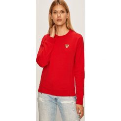 Love Moschino - Bluza. Czarne bluzy damskie Love Moschino, bez wzorów, z elastanu, bez rękawów, bez kaptura. W wyprzedaży za 549,90 zł.