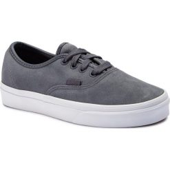 Tenisówki VANS - Authentic VN0A38EMVKE1 (Soft Suede) Ebony/True W. Szare trampki dziewczęce Vans, bez wzorów, ze skóry, na sznurówki. Za 319,00 zł.