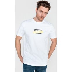 Diesel Just Die Koszulka Biały. Białe podkoszulki męskie Diesel, xl, z nadrukiem, z bawełny, z krótkim rękawem. Za 223,95 zł.
