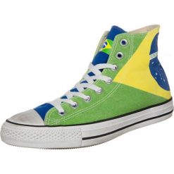 Trampki męskie: Converse CHUCK TAYLOR ALL STAR HI GRAPHICS CANVAS Tenisówki i Trampki wysokie brasil flag stone washed