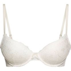 Biustonosz "push up" bonprix szampan. Brązowe biustonosze bonprix, w koronkowe wzory, z koronki. Za 37,99 zł.
