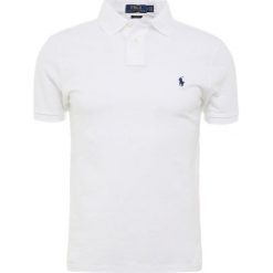 Polo Ralph Lauren SLIM FIT Koszulka polo white. Białe koszulki polo Polo Ralph Lauren, m, z bawełny. Za 389,00 zł.
